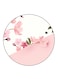 Flowers Printed Fridge Magnet Round Multicolour