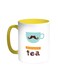 You Are My Cup Of Tea Printed Coffee Mug Yellow/White 11ounce