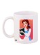 Cartoon Printed Coffee Mug White/Brown/Blue 11ounce