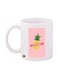 Stay Fresh Printed Mug White/Pink/Yellow Standard Size