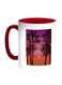 Enjoy The Summer Time Printed Coffee Mug Red/White/Purple 11ounce