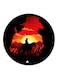 Cartoon Printed Fridge Magnet Black/Red/Orange 5.5cm