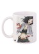 Animated Girl Printed Coffee Mug White/Grey/Brown