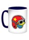 Sport Helmet Printed Coffee Mug Red/Grey/Blue