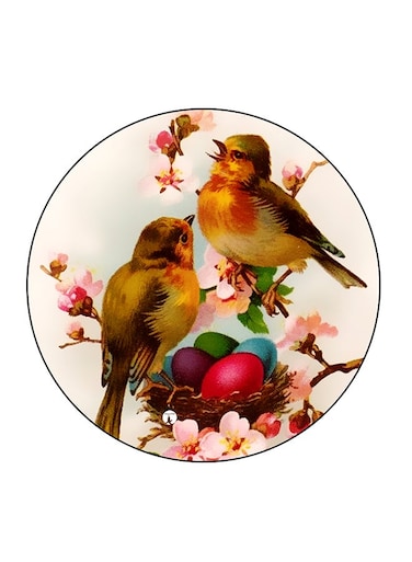Bird Printed Fridge Magnet Multicolour 5.5 x 5.5cm