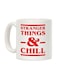 Stranger Things And Chill Printed Coffee Mug White