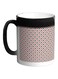 Circle Printed Color Changing Coffee Mug Black 325ml