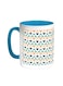 Traditional Ramadan Decoration Printed Coffee Mug Turquoise/White 11ounce