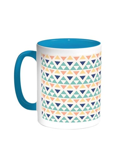 Traditional Ramadan Decoration Printed Coffee Mug Turquoise/White 11ounce