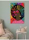 Woman Wall Painting Multicolour 40x60cm