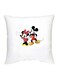 Mickey Mouse Printed Decorative Cushion White/Red/Black 16x16inch