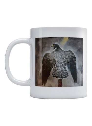 Falcon Printed Mug White/Black/Grey