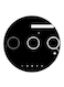 Printed Fridge Magnet Black/White