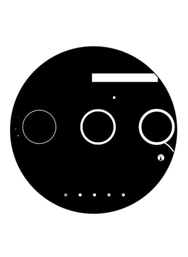 Printed Fridge Magnet Black/White
