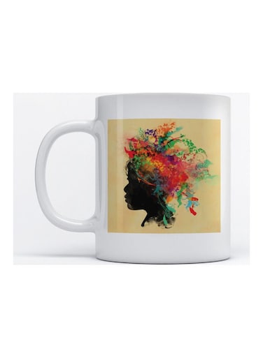 Mug Woman for Coffee and Tea White