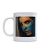 Lady Face Printed Mug White/Black/Beige
