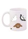 Panda Printed Coffee Mug White/Brown/Grey 11ounce