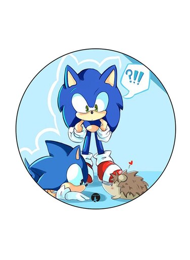 Video Game Sonic Printed Fridge Magnet Multicolour