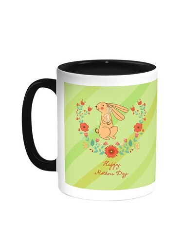 Happy Mother's Day Printed Coffee Mug Black/White 11ounce