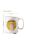 Ceramic, Arabic "Negative Remarks" funny gift for yourself or a friend in color Orange