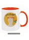Ceramic, Arabic "Negative Remarks" funny gift for yourself or a friend in color Orange