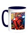Iron Man Printed Coffee Mug Blue/White/Red 11ounce