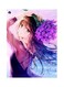 Cartoon Girl Printed Metallic Plate Purple/Blue/Green 20x15cm