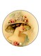 Vintage Art Printed Fridge Magnet Multicolour