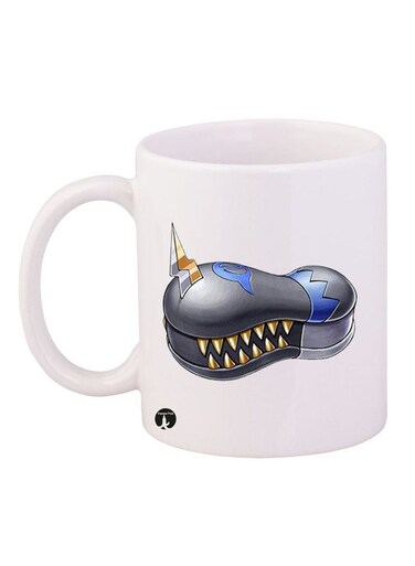 Anime Digimon Mug White/Black/Blue 11ounce