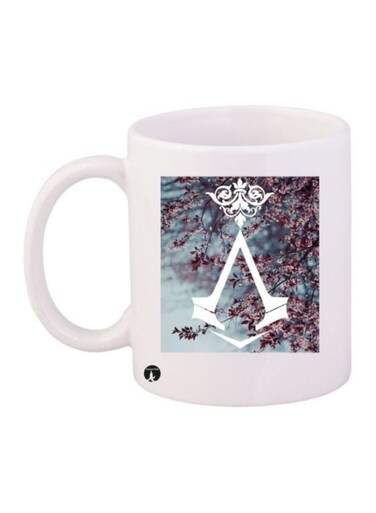 Assassin's Creed Video Game Printed Mug White/Pink/Blue