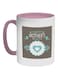 Happy Mother's Day Printed Coffee Mug Pink/White/Brown 325ml