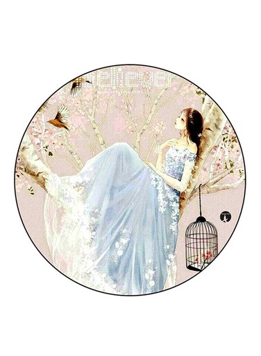 Woman Printed Fridge Magnet Multicolour