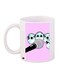 Microphone Printed Coffee Mug White/Pink/Black 11ounce