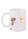 Cartoon Printed Coffee Mug White/Beige/Yellow 11ounce
