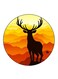 Deer Printed Fridge Magnet Multicolour
