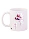 Flower Printed Ceramic Coffee Mug White/Pink/Purple