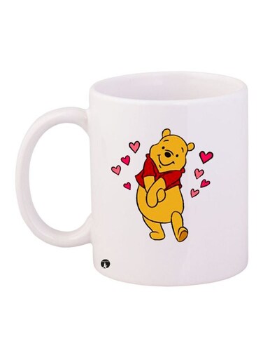 Winnie The Pooh Printed Coffee Mug White/Yellow/Red