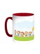 Happy Eid Printed Coffee Mug Red/White 11ounce