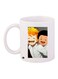 Cartoon Printed Coffee Mug White/Black/Yellow 11ounce