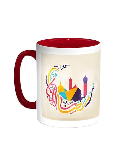 Ramadan Kareem Printed Coffee Mug Red/White 11ounce