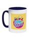 Back To School Printed Coffee Mug Blue/Yellow/White 325ml