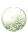 Flowers Printed Fridge Magnet Round Multicolour