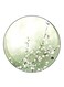 Flowers Printed Fridge Magnet Round Multicolour