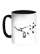 Freedom Of Birds Printed Coffee Mug White/Black