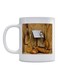 Ouds Printed Mug White/Brown/Yellow