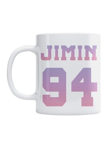 Ceramic Tea And Coffee Mug Purple/White