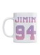 Ceramic Tea And Coffee Mug Purple/White