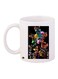 Cartoon Printed Coffee Mug White/Black/Pink 11ounce