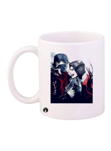 Printed Coffee Mug White/Black/Red