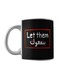 Let Them Printed Mug Black/Red/White